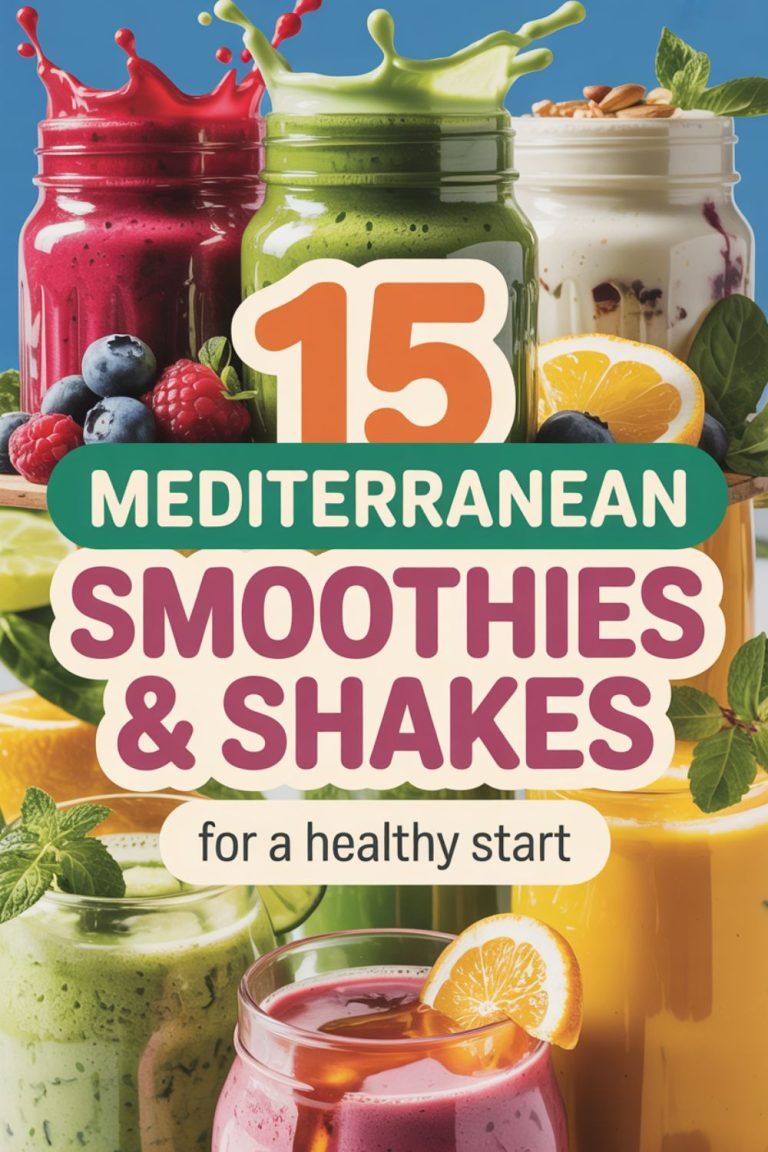 15 Mediterranean Smoothies and Shakes for a Healthy Start