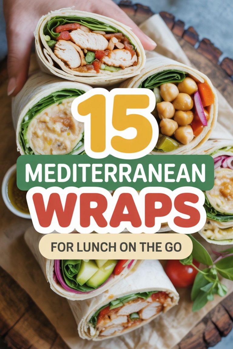 15 Mediterranean Wraps for Lunch on the Go 3 15 Mediterranean Wraps for Lunch on the Go