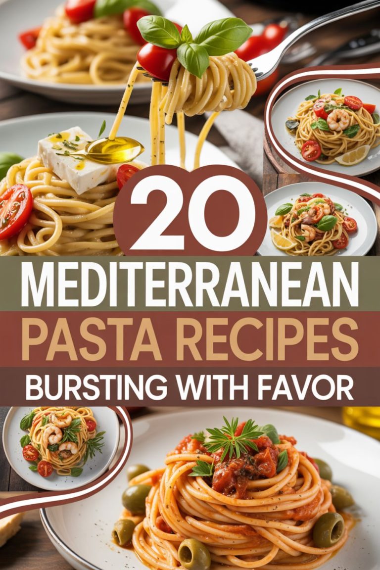 20 Mediterranean Pasta Recipes Bursting with Flavor