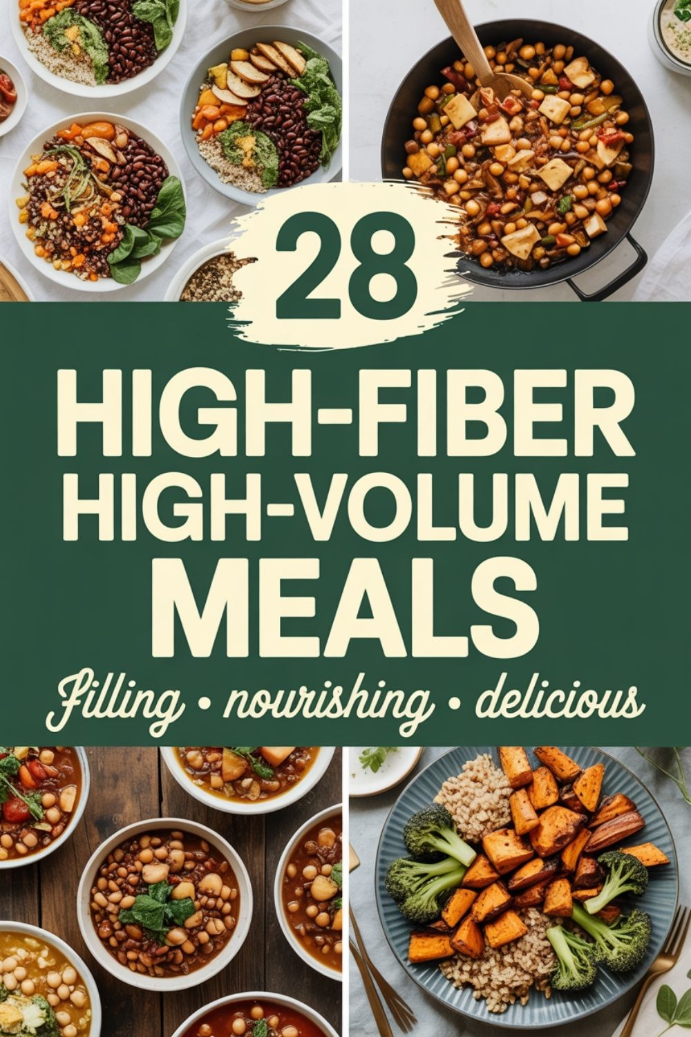 28 High Fiber High Volume Meals