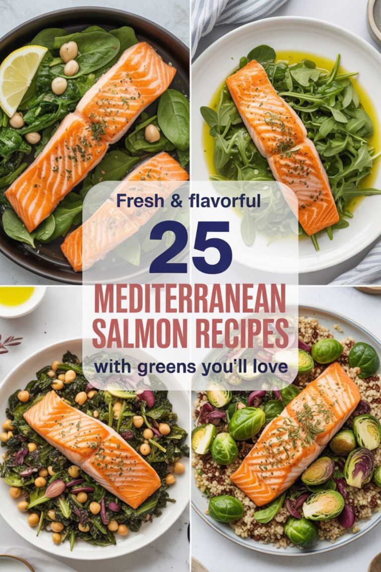 25 Mediterranean Recipes with Salmon & Greens