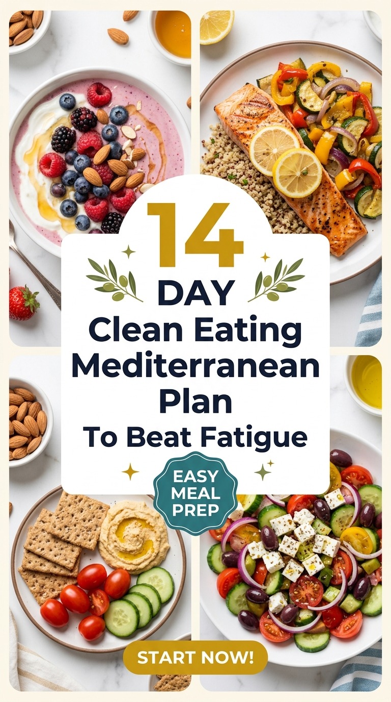 14-Day Clean Eating Mediterranean Plan To Beat Fatigue