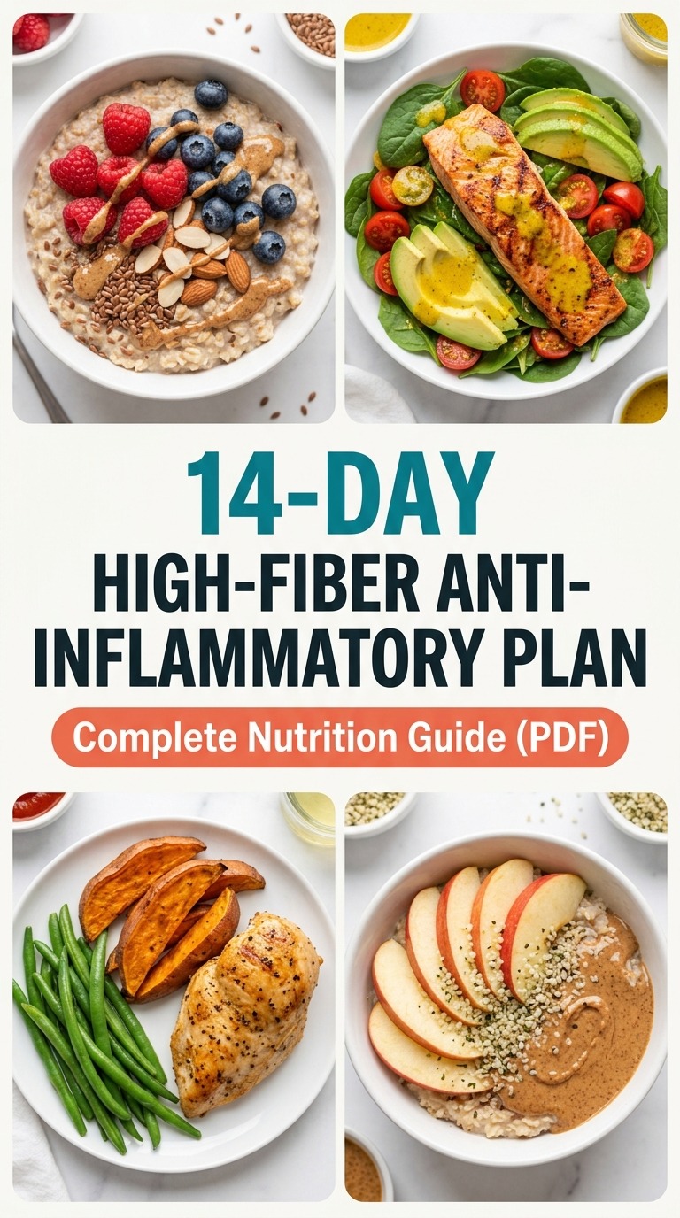14-Day High-Fiber Anti-Inflammatory Plan: Complete Nutrition Guide (PDF)