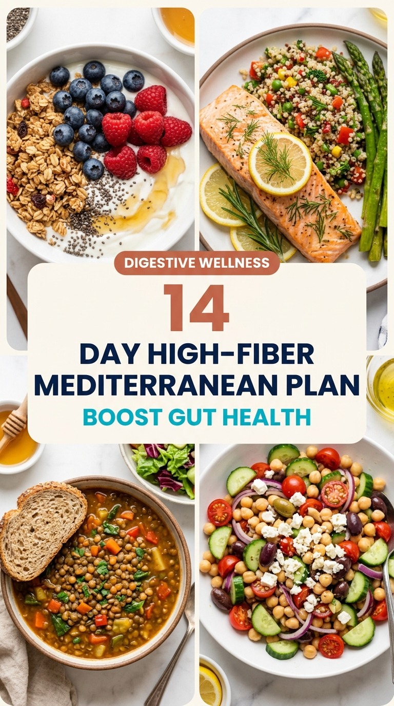 14-Day High-Fiber Mediterranean Plan For Digestive Health