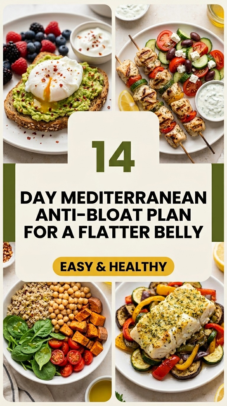 14-Day Mediterranean Anti-Bloat Plan For A Flatter Belly