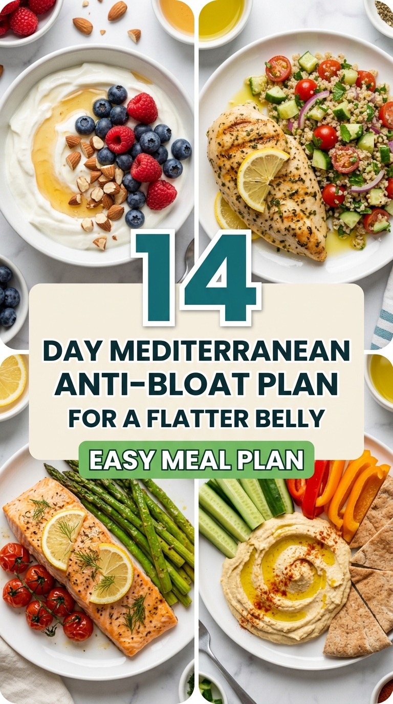 14-Day Mediterranean Anti-Bloat Plan For A Flatter Belly