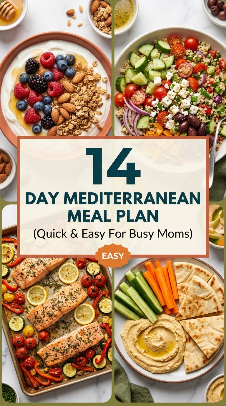 14-Day Mediterranean Meal Plan For Busy Moms (Quick & Easy)