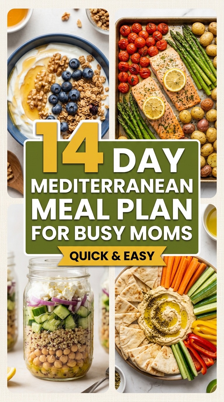 14-Day Mediterranean Meal Plan For Busy Moms (Quick &amp; Easy)