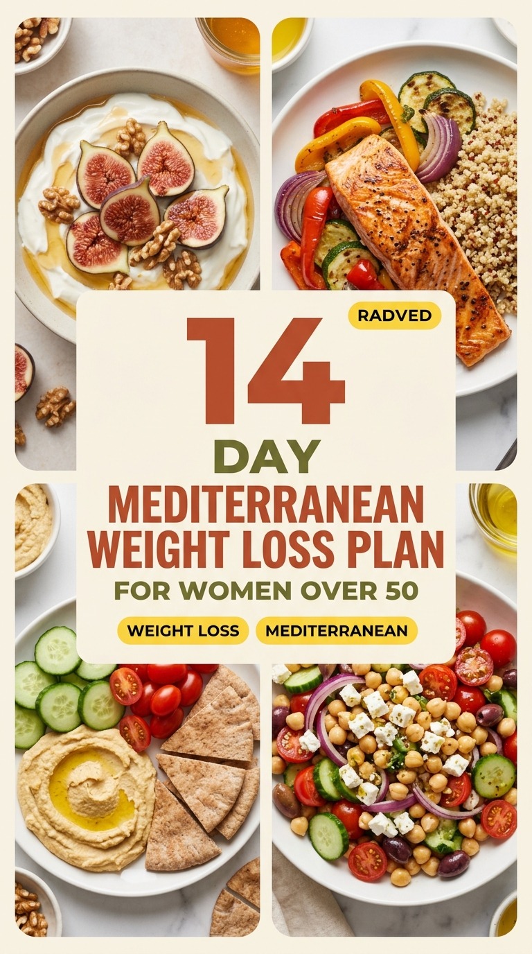 14-Day Mediterranean Weight Loss Plan For Women Over 50