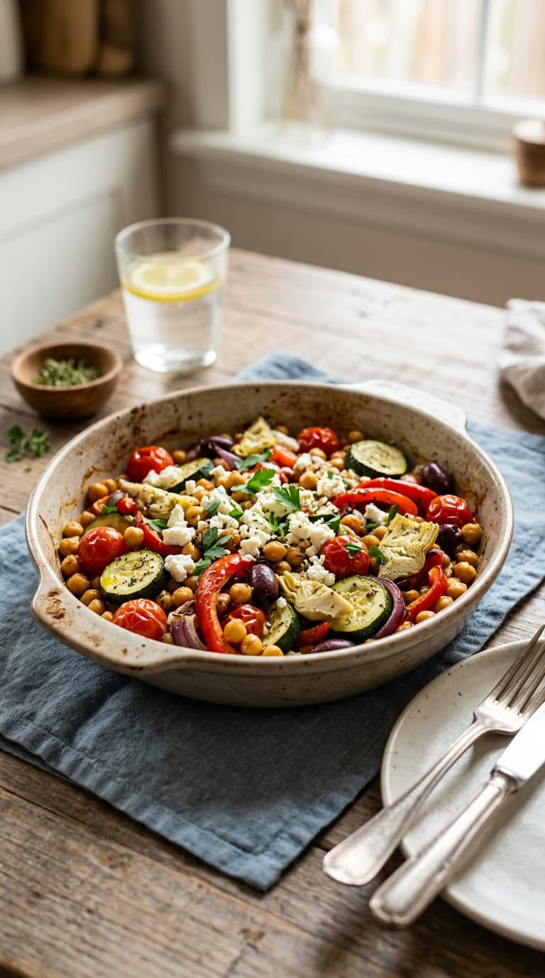 18 One-Pan Mediterranean Vegetarian Meals Under 400 Calories