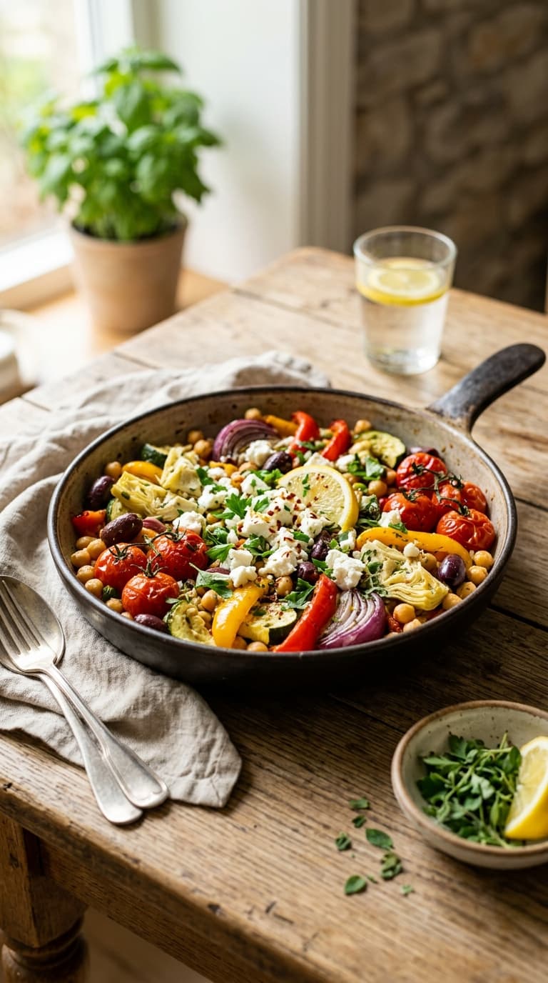 18 One-Pan Mediterranean Vegetarian Meals Under 400 Calories