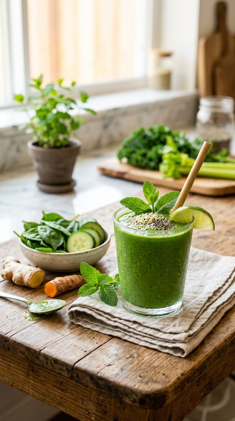 20 Green Anti-Inflammation Smoothies That Actually Taste Good