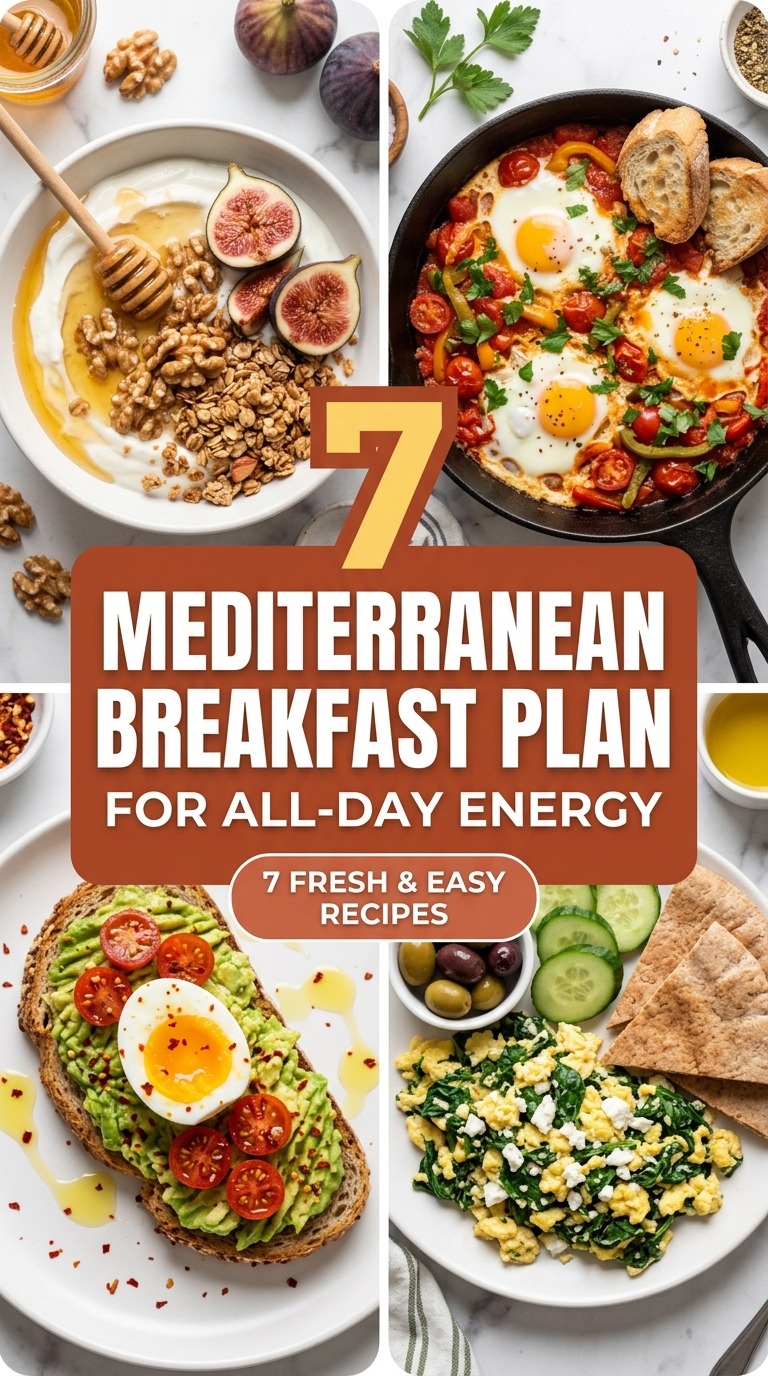 7-Day Mediterranean Breakfast Plan For All-Day Energy