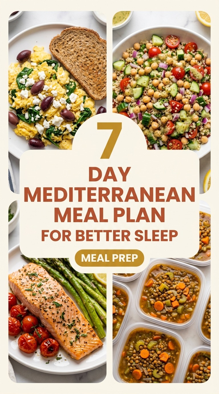 7-Day Mediterranean Meal Plan For Better Sleep