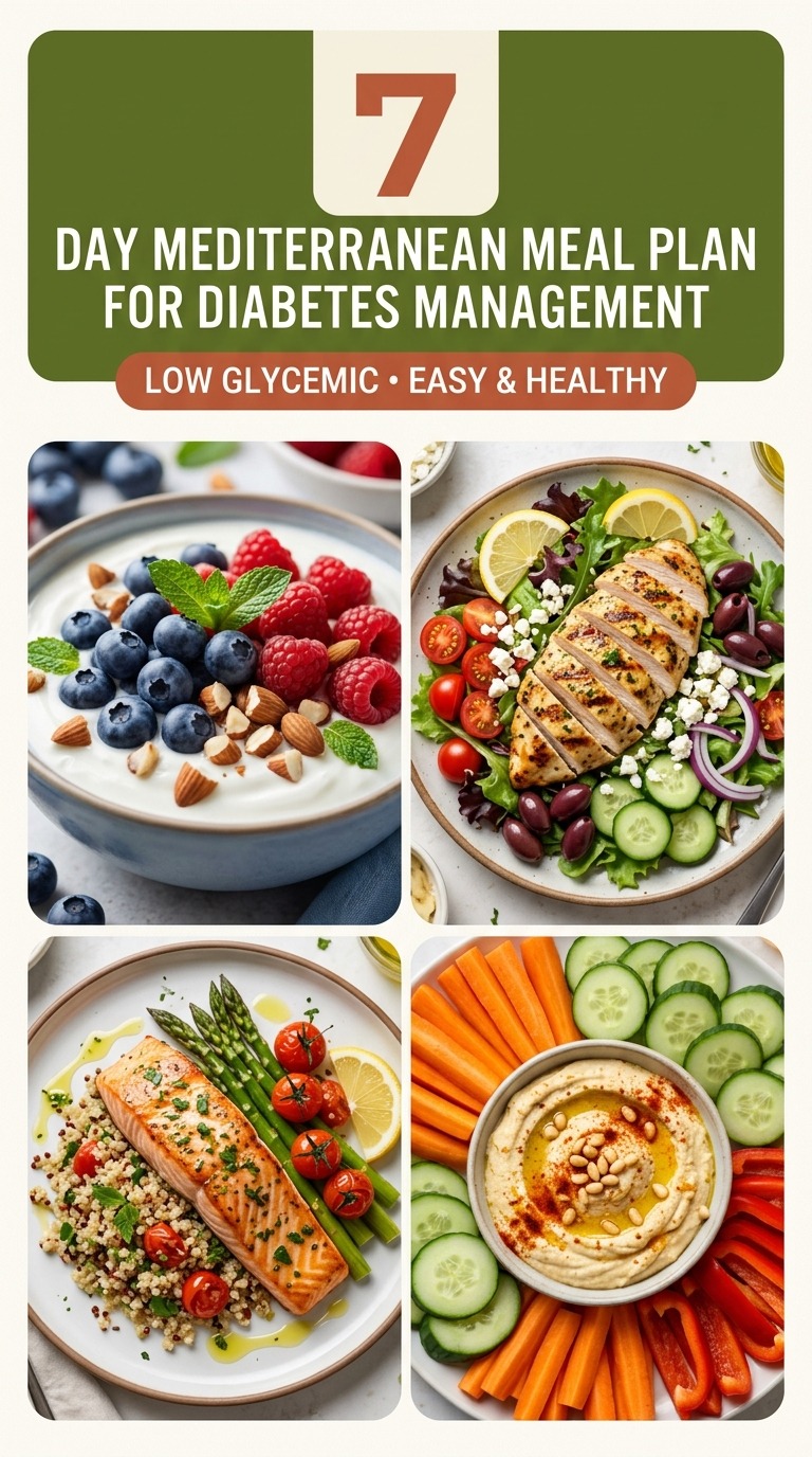 7-Day Mediterranean Meal Plan For Diabetes Management