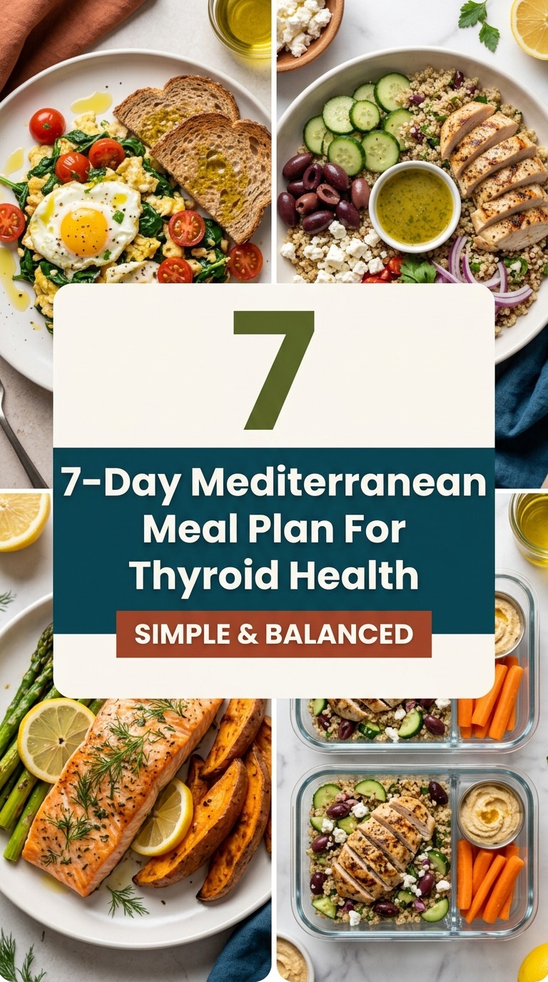 7-Day Mediterranean Meal Plan For Thyroid Health