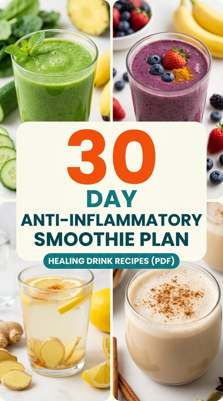 Anti-Inflammatory Smoothie Plan: 30 Days Of Healing Drinks (PDF)
