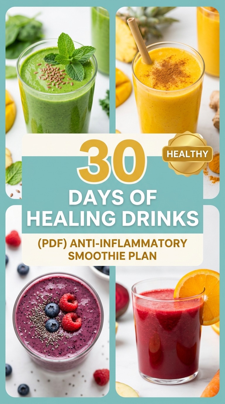 Anti-Inflammatory Smoothie Plan: 30 Days Of Healing Drinks (PDF)