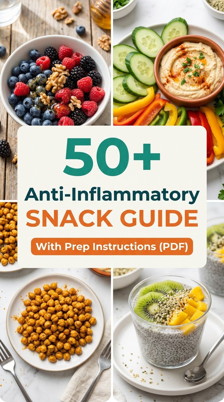 Anti-Inflammatory Snack Guide: 50+ Ideas With Prep Instructions (PDF)