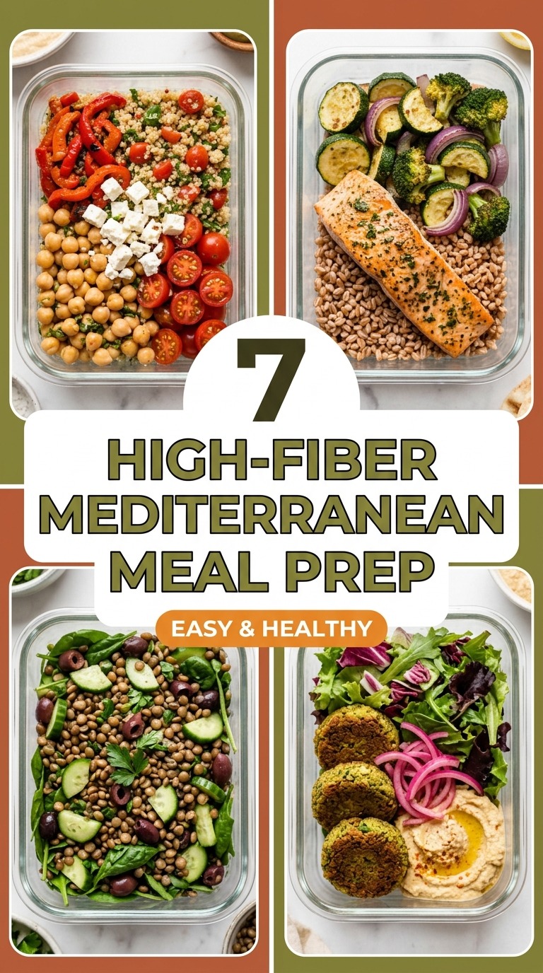 High-Fiber Mediterranean Meal Prep For The Whole Week