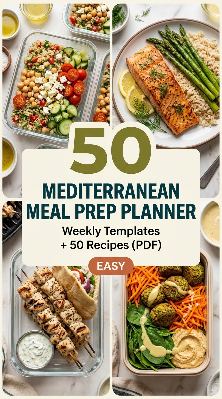 How to Use This Mediterranean Meal Prep Planner