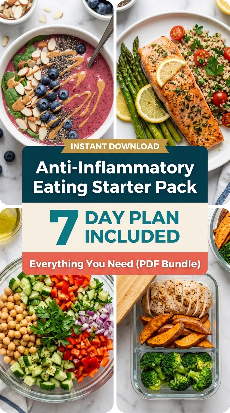 Anti-Inflammatory Eating Starter Pack: Everything You Need (PDF Bundle) 3 The Anti-Inflammatory Eating Starter Pack: What's Inside the PDF Bundle