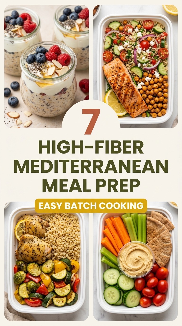 Your High-Fiber Mediterranean Meal Prep Week